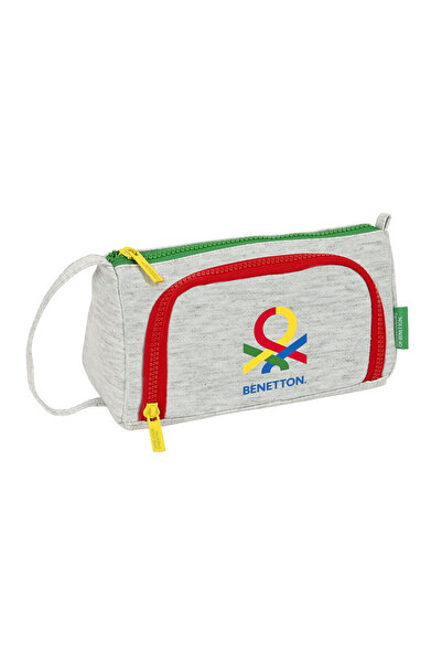 Benetton Geantă școlară Pop Gri 20 x 11 x 8,5 cm