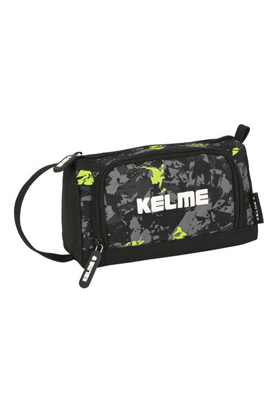 Kelme Geantă școlară Jungle Black Grey Lime 20 x 11 x 8.5 cm