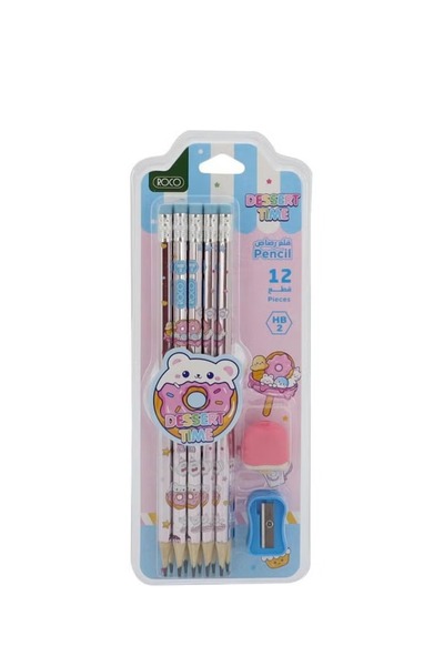 Roco Dessert Time Stationery Set – 5-Piece Sweet Pencil Collection