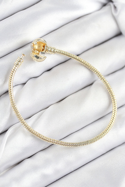 Clariss Brass Charm Topcuk Model Gold Color Women's Bracelet