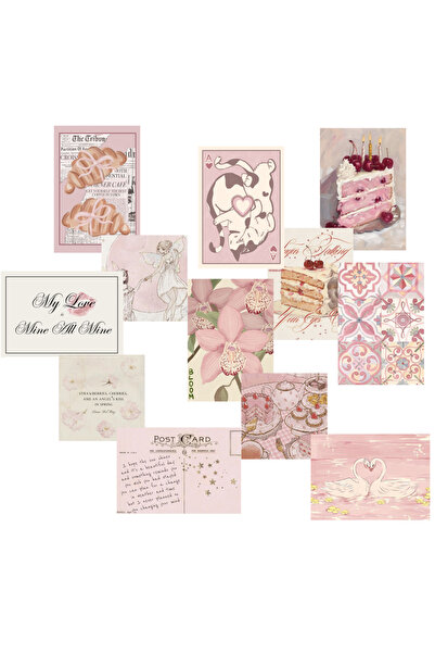 Ororabutik Σετ ταπετσαρίας με αφίσα Coquette Lolita Sweet Banner A5 12 τμχ