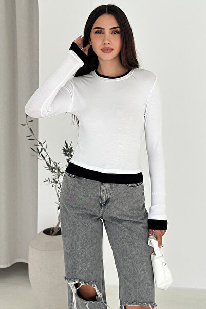 Noa Noa Long Sleeve Detailed Blouse – Minimal Chic