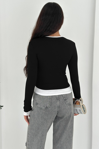 Noa Noa Μπλούζα με μακριά μανίκια – Ελαφριά κομψότητα