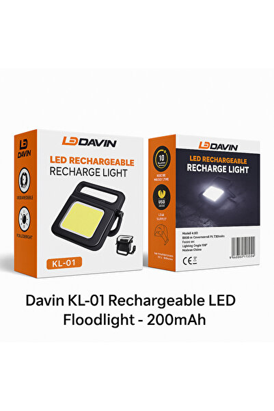 TSUMAB KL-01 كشاف LED قابل لإعادة الشحن - 200 مللي أمبير في الساعة