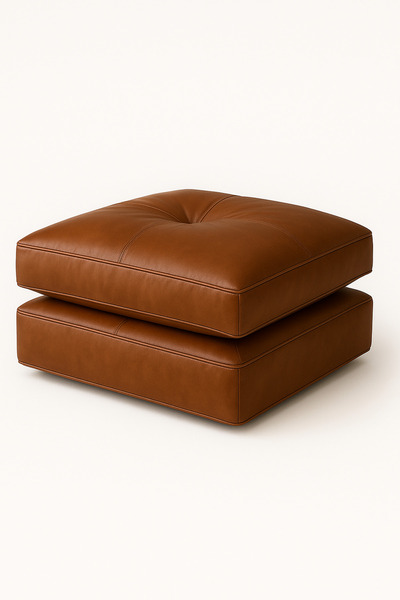 THE IVY CONCEPT STORE NOBLE RUN Serisi Deri Kare Puf