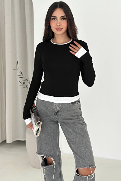 Noa Noa Μπλούζα με μακριά μανίκια – Ελαφριά κομψότητα