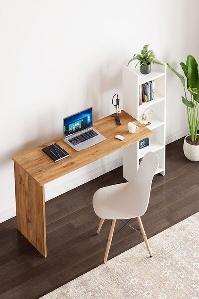 interGO Working Desk With Bookcase