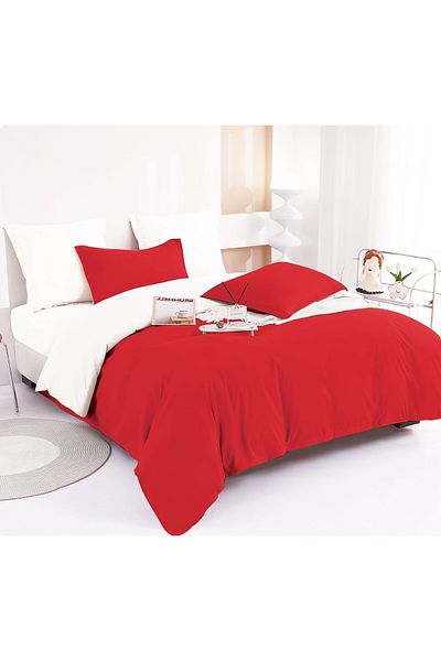 CHIRASO CHIRASO Linen, FINE THICK, TWO-COLOURED Classic Sheet 230x250cm, Duvet Cover 200x230cm, 4 Pillowcases