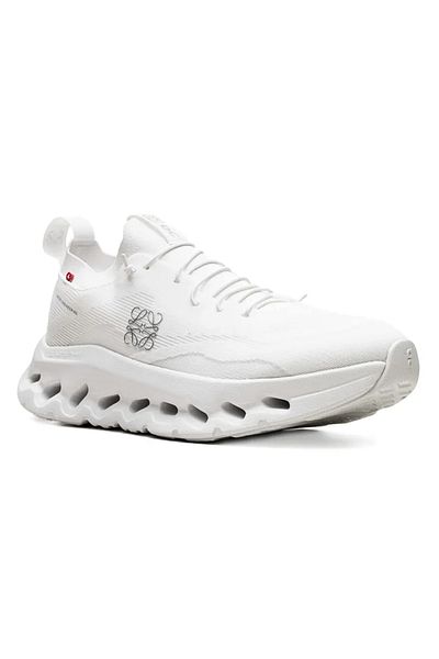 ON Running x LOEWE Cloudtilt All-White Trainers with Anagram Motif