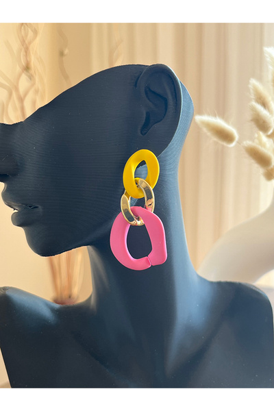 Büyük Hanım Modern Style Colorful Acrylic Earrings