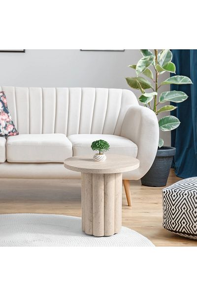Home Box Torno Round End Table
