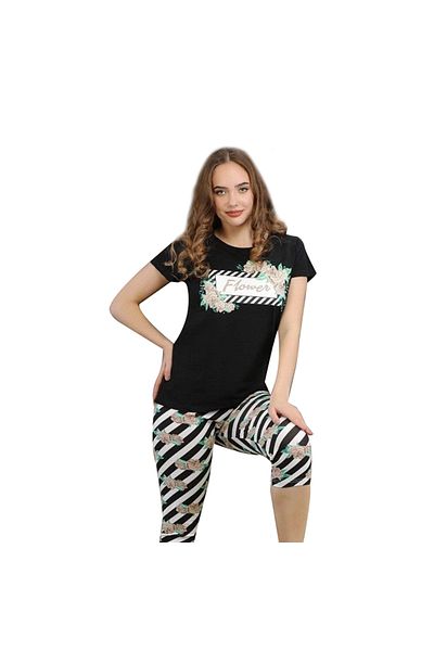 Generic Women's Cotton Bermuda Pajamas - PJ 578