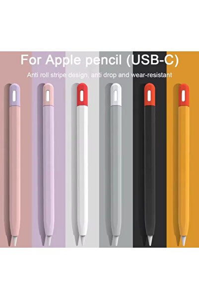m.tk moveteck Case Compatible with Apple Pencil Usb-C Apple Pencil USB C Silicone Protective Case High Quality Liquid