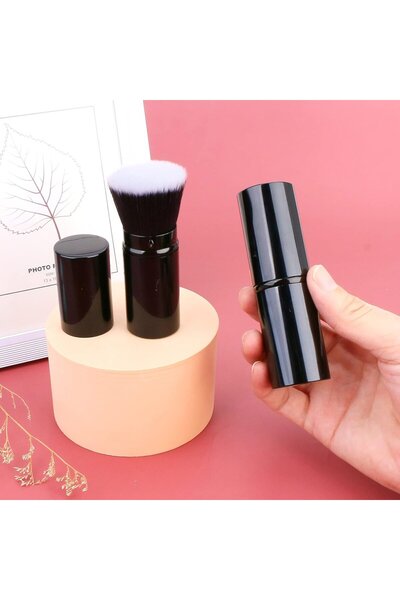 UNIMEIX Soft synthetic fiber makeup brush for powder, liquids, creams, BLACK tube