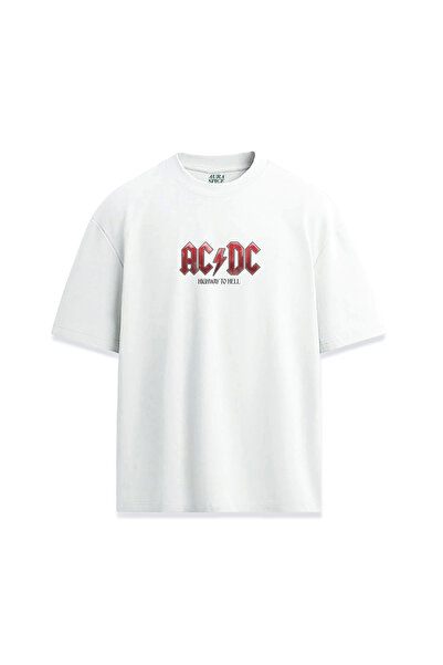 Darkia تي شيرت للجنسين بتصميم AC DC Highway To Hell Minimal Written