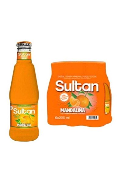 Sultan Maden Suyu Mandalina Aromalı 200 ML x 6 Adet