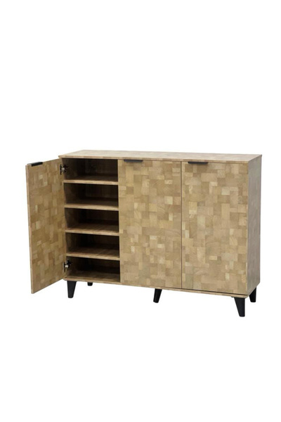 DEC1 Practical, multi-purpose 3-door shoe cabinet