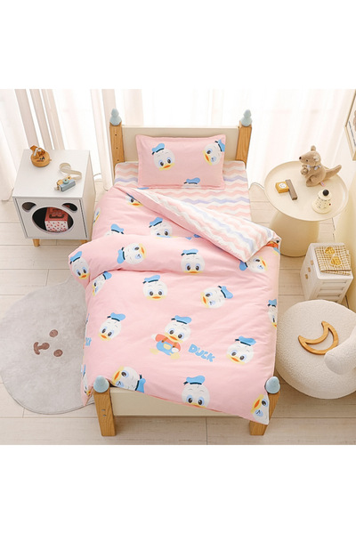 Lucmark Children's bedding set, Lucmark, 3 pieces, Cotton, Dinosaur pattern - yellow, M