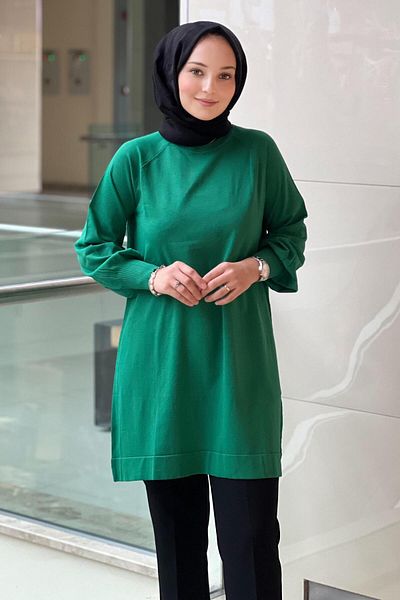 Nuss Balloon Arm Mercerized Tunic