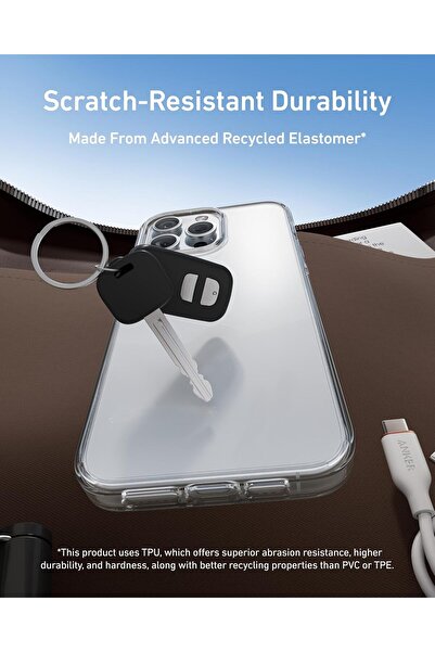 Generic Anker Clear Phone Case for iPhone 15 Pro Max - Anti-Yellowing, Ultra-Slim, Shockproof