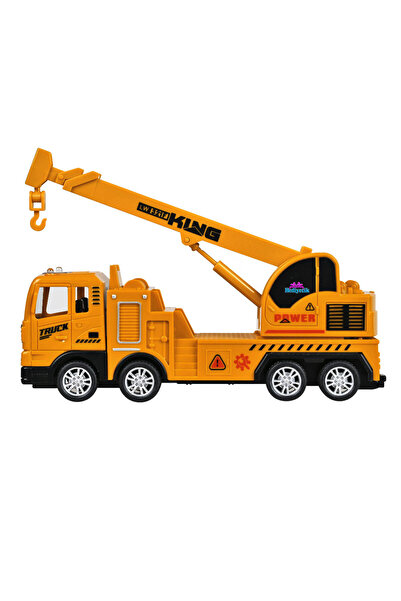 hediyecik Kamyonlu Kepçe ve Vinç Oyuncak İnşaat Araçları,İş Makineleri 2'li Set 17 Cm