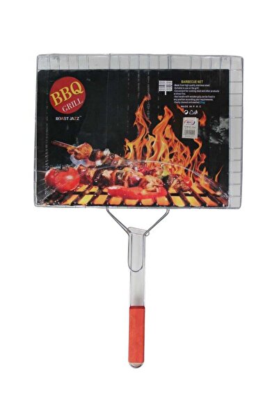 Generic شبكة شواء احترافية بمقبض خشبي، مقاس 41 × 32 سم