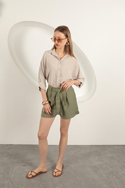 MODA Beli Bağlamalı Şort