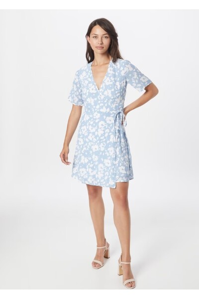 About You Hege Floral Blue Dress