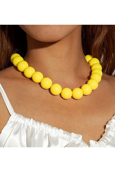 STEELVA Acrylic Chunky Beads Handmade Necklace