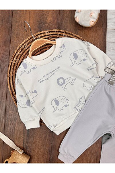 Kids Kingdom Cotton Crew Neck 2-Piece Baby Boy Set