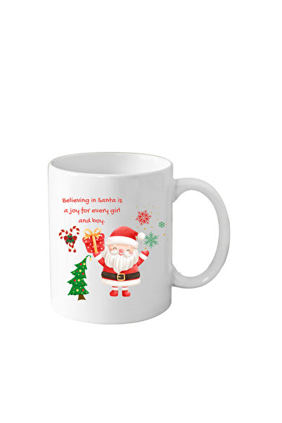 OEM Cana alba 330 ml Craciun ideala pentru Secret Santa