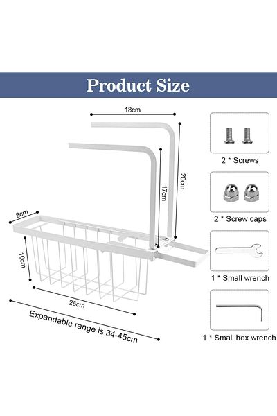 OEM White carbon steel holder for kitchen sink accessories