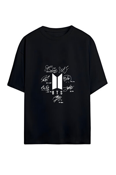 GraffTee تي شيرت قطني كبير الحجم للجنسين من BTS