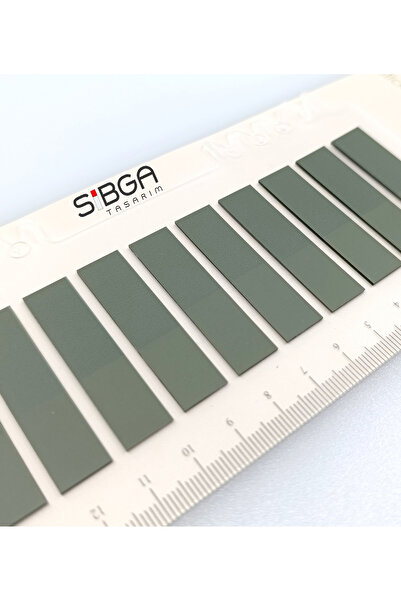 sibga tasarım Şeffaf Koyu Yeşil Renkli Postit Post-it Post It. Kitap Ayracı Ayraç Postit Sticker Not Kağıdı