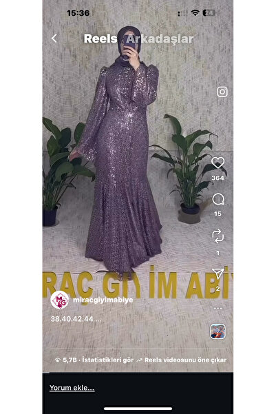 PINAR ŞEMS Tuba abiye