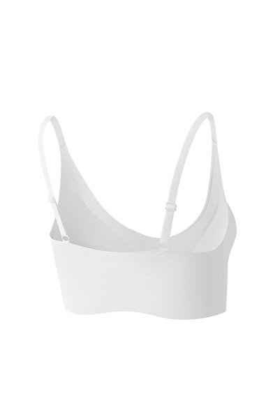 Papatya Seamless Laser Cut White Bra