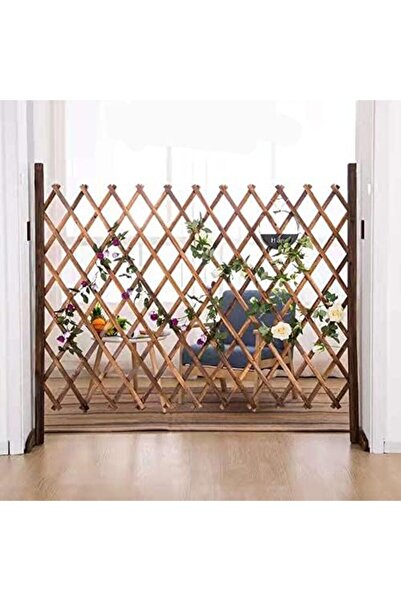 genric FFD Wooden Freestanding Portable Expandable Garden Fence - Wicker Trellis Pet Gate 120cm Pack of 5