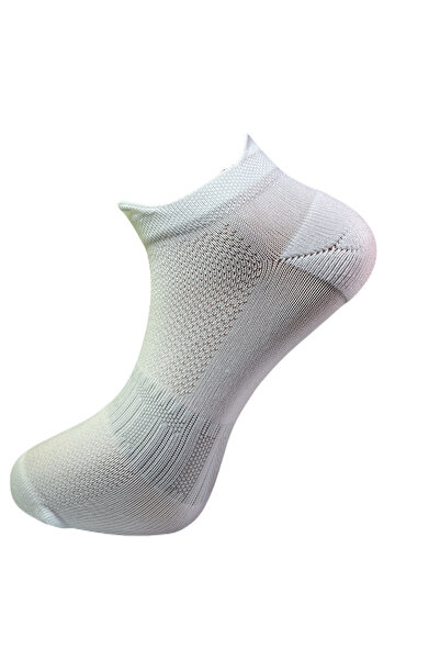 Ringo Dikişsiz burunlu çift tabanlı topuk unisex 4 mevsimli spor beyaz çorap 3LÜ PAKET