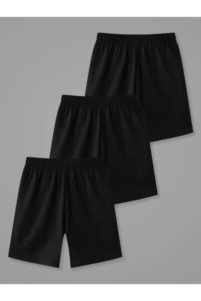 GOLSREY Set of 3 Comfortable Fit Unisex Combed Cotton Sports Shorts