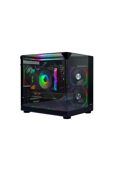 SPEARPC Spear Gaming PC i5-14400F, RTX 5060 8GB, 16GB DDR5, 1TB SSD, 600W, ARGB 5 Fans, Win 11 Pro
