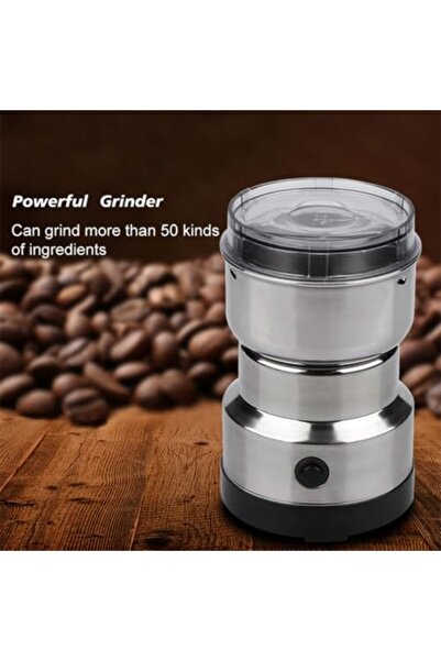 Generic Electric Coffee Grinder, 304 Stainless Steel 4-Blade Spice & Nut Grinder, High-Speed Multipurpose Gr