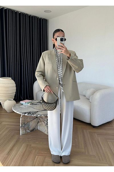 CADDELAMODA Masculine Oversize Blazer Jacket