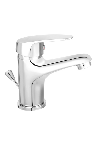 FERRO Bathroom faucet for washbasin, Abba BAB2, stand mounting, single lever, chrome finish, ...