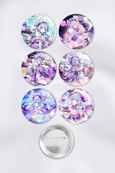 ZipZap Yumemizuki Mizuki Genshin impact Çanta Süsü Rozet İğneli Buton Rozet S...