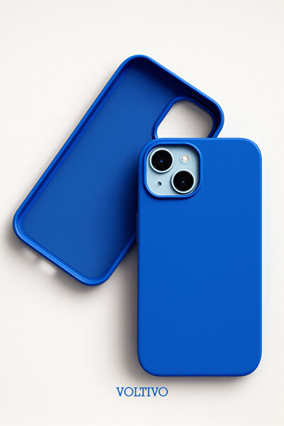 VOLTIVO iPhone 15 Uyumlu İçi Kadife Lansman Silikon Kılıf