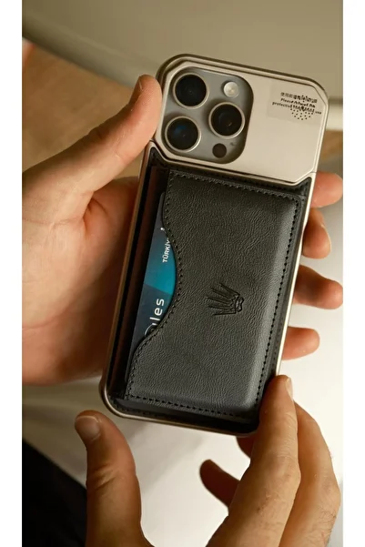 WATCHOFROYAL 5-Chamber Magnetic Card Holder with Magnetic Adhesive