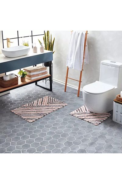 Home Box Milton Riya 2-Piece Cotton Bath Mat Set