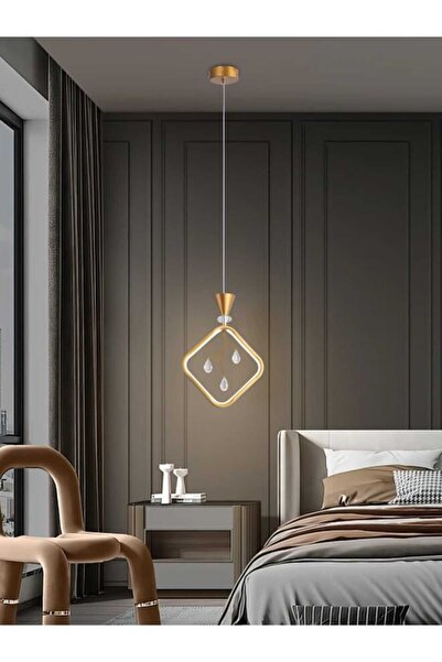 best power Modern LED Pendant Light 7277-1 with 3 Lighting Levels, 80cm Adjustable Length, and 17W Power