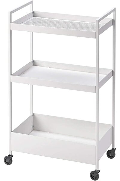 Generic IKEA NISSAFORS Trolley, White, 50.5x30x83 cm