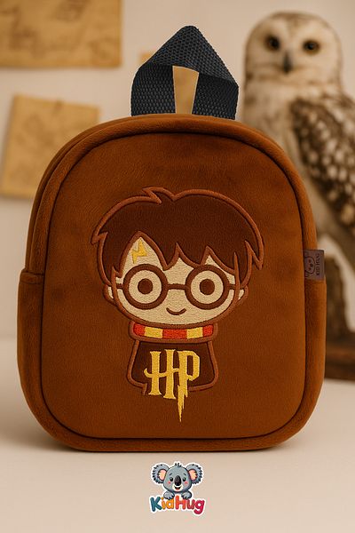 KidHug Embroidered Backpack in Harry Potter Style – 0-8 Years Old Nursery and Kindergarten Bag [Fit for Preschool]